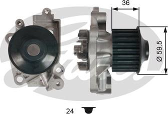 Gates WP0110 - Водяний насос avtolavka.club