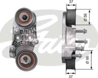 GATES-AU T41221 - Натягувач, зубчастий ремінь avtolavka.club