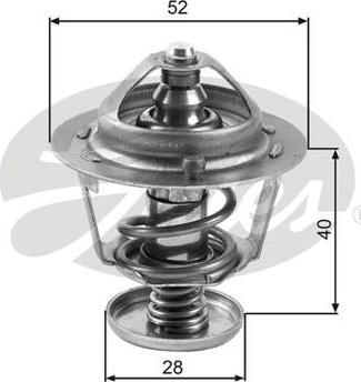 GATES-AU TH24782G1 - Термостат, охолоджуюча рідина avtolavka.club