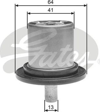 GATES-AU TH25882G1 - Термостат, охолоджуюча рідина avtolavka.club