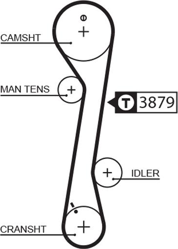 GATES-BR 5457XS - Ремінь ГРМ avtolavka.club