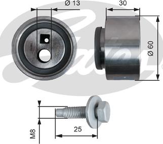 GATES-SEA T41139 - Натяжна ролик, ремінь ГРМ avtolavka.club