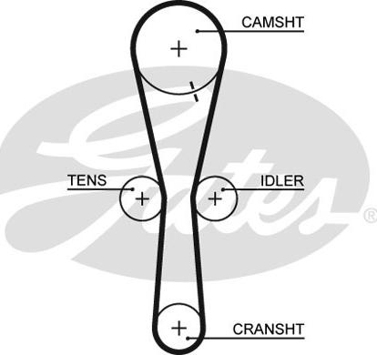 GATES-SEA T1247 - Ремінь ГРМ avtolavka.club