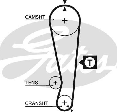 GATES-SEA T175 - Ремінь ГРМ avtolavka.club