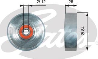 GATES-SEA T39178 - Паразитний / провідний ролик, поліклиновий ремінь avtolavka.club