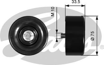 GATES-SEA T36356 - Паразитний / провідний ролик, поліклиновий ремінь avtolavka.club