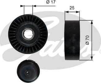 GATES-SEA T36249 - Паразитний / провідний ролик, поліклиновий ремінь avtolavka.club