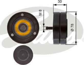 GATES-SEA T36236 - Паразитний / провідний ролик, поліклиновий ремінь avtolavka.club