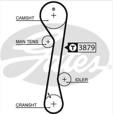 GATES-SEA T719 - Ремінь ГРМ avtolavka.club