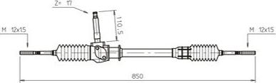 General Ricambi AB4006 - Рульовий механізм, рейка avtolavka.club