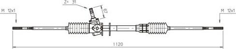 General Ricambi SK4001 - Рульовий механізм, рейка avtolavka.club