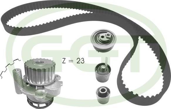 GGT KPA20165 - Водяний насос + комплект зубчатого ременя avtolavka.club