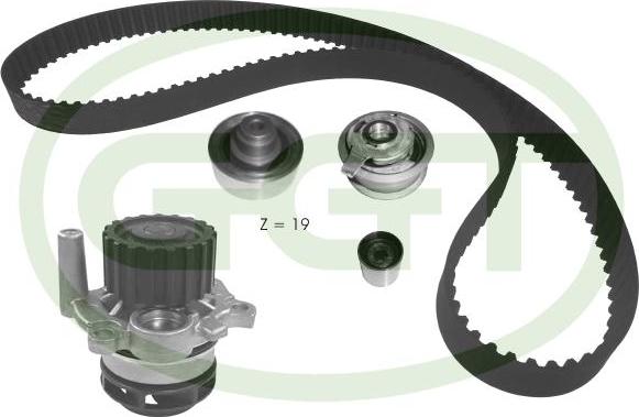 GGT KPA20108 - Водяний насос + комплект зубчатого ременя avtolavka.club