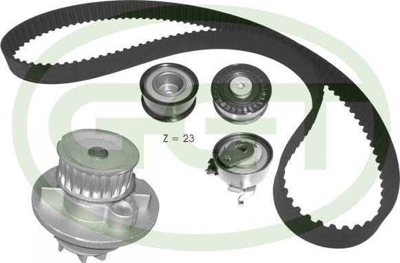 GGT KPA20132 - Водяний насос + комплект зубчатого ременя avtolavka.club