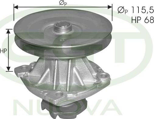 GGT PA00267 - Водяний насос avtolavka.club