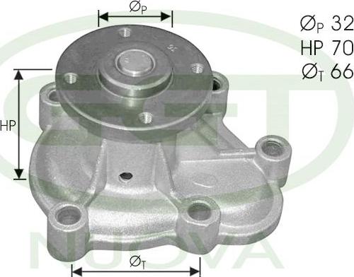 GGT PA10591 - Водяний насос avtolavka.club