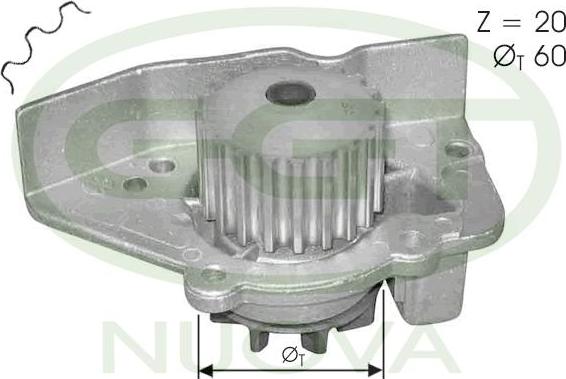 GGT PA10589 - Водяний насос avtolavka.club