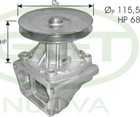 GGT PA10021 - Водяний насос avtolavka.club