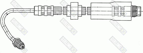 Girling 9002543 - Гальмівний шланг avtolavka.club