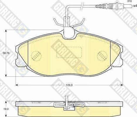 Girling 6410431 - Комплект гальм, дисковий гальмівний механізм avtolavka.club