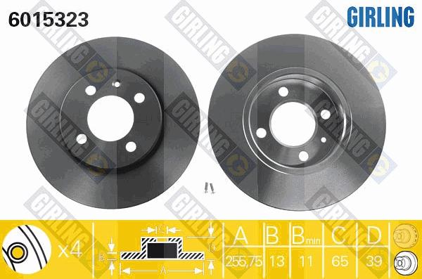 Girling 6410651 - Комплект гальм, дисковий гальмівний механізм avtolavka.club