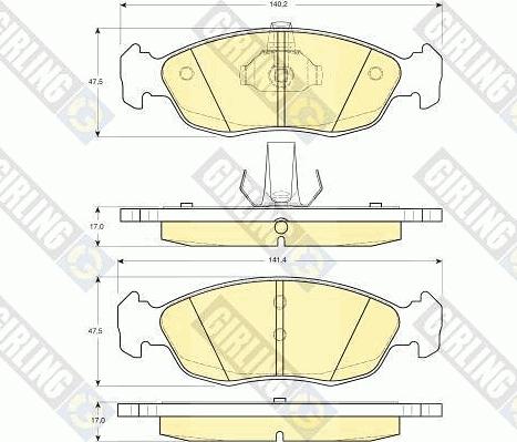 Girling 6410752 - Комплект гальм, дисковий гальмівний механізм avtolavka.club