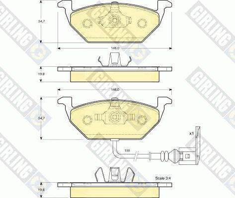 Girling 6410785 - Комплект гальм, дисковий гальмівний механізм avtolavka.club