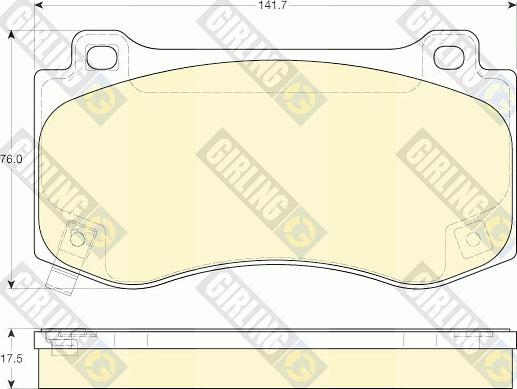 Girling 6144496 - Гальмівні колодки, дискові гальма avtolavka.club