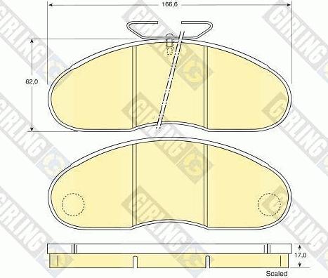 Girling 6109483 - Гальмівні колодки, дискові гальма avtolavka.club