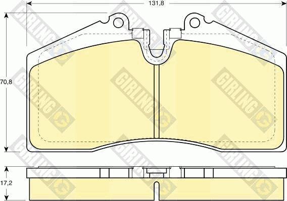 Girling 6109662 - Гальмівні колодки, дискові гальма avtolavka.club