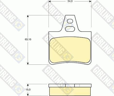 Girling 6109869 - Гальмівні колодки, дискові гальма avtolavka.club