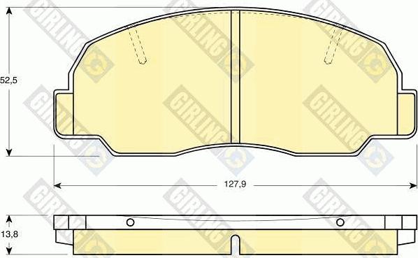 Girling 6109809 - Гальмівні колодки, дискові гальма avtolavka.club