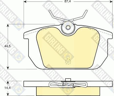 Girling 6104661 - Гальмівні колодки, дискові гальма avtolavka.club