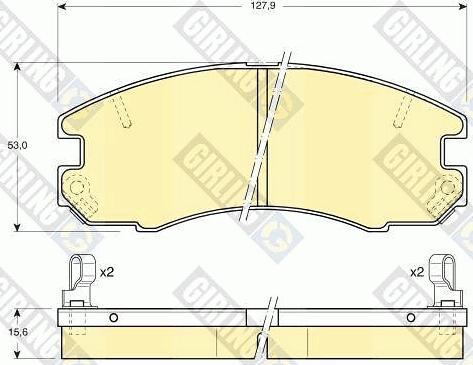 Girling 6108689 - Гальмівні колодки, дискові гальма avtolavka.club