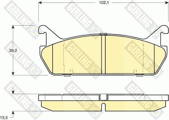 Girling 6108879 - Гальмівні колодки, дискові гальма avtolavka.club