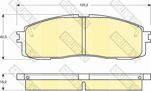 Girling 6108729 - Гальмівні колодки, дискові гальма avtolavka.club