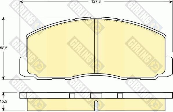 Girling 6103559 - Гальмівні колодки, дискові гальма avtolavka.club