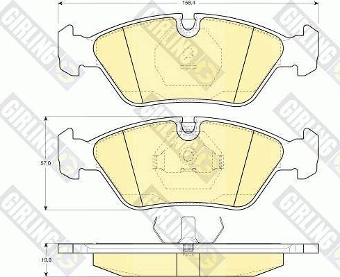 Girling 6102982 - Гальмівні колодки, дискові гальма avtolavka.club