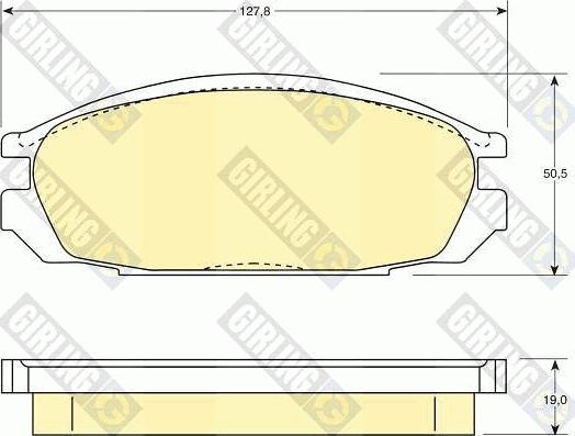 Girling 6107459 - Гальмівні колодки, дискові гальма avtolavka.club