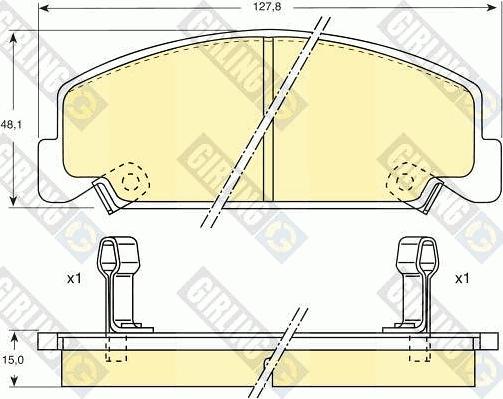 Girling 6107649 - Гальмівні колодки, дискові гальма avtolavka.club