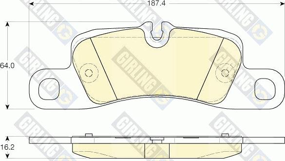 Girling 6119626 - Гальмівні колодки, дискові гальма avtolavka.club