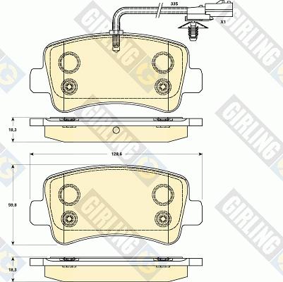 Girling 6119031 - Гальмівні колодки, дискові гальма avtolavka.club