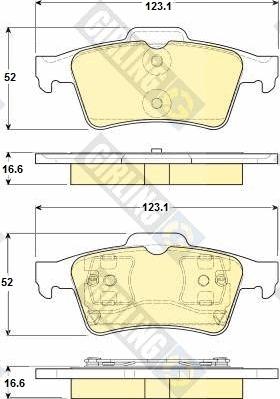 Girling 6114692 - Гальмівні колодки, дискові гальма avtolavka.club