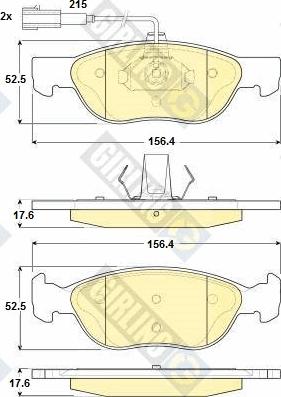 Girling 6114862 - Гальмівні колодки, дискові гальма avtolavka.club