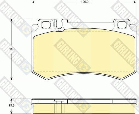 Girling 6115449 - Гальмівні колодки, дискові гальма avtolavka.club