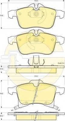 Girling 6116682 - Гальмівні колодки, дискові гальма avtolavka.club