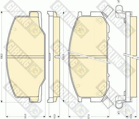 Girling 6111909 - Гальмівні колодки, дискові гальма avtolavka.club