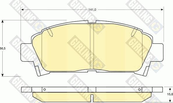 Girling 6111459 - Гальмівні колодки, дискові гальма avtolavka.club