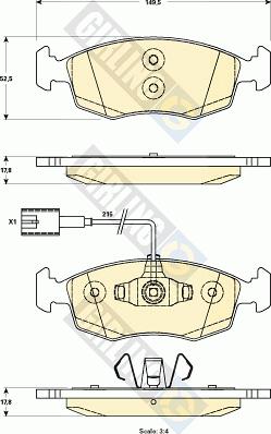 Girling 6118992 - Гальмівні колодки, дискові гальма avtolavka.club