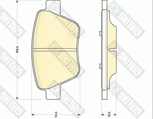 Girling 6118414 - Гальмівні колодки, дискові гальма avtolavka.club